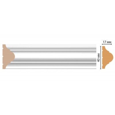Молдинг DECOMASTER D002 (40*17*2000мм) ДМ