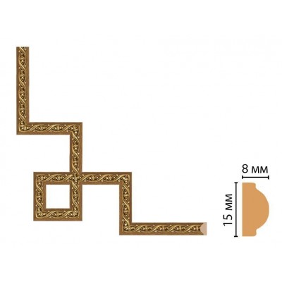 Декоративный угловой элемент Decomaster 130-3-3 (200*200)