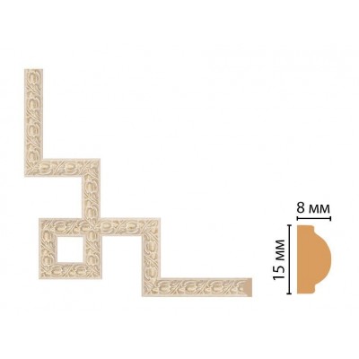 Декоративный угловой элемент Decomaster 130C-1-58 (200*200)