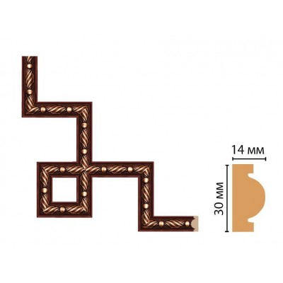 Декоративный угловой элемент Decomaster 157-3-51 (300*300)