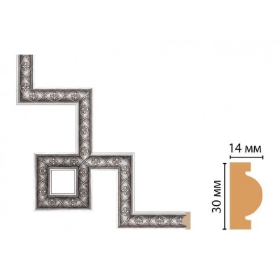 Декоративный угловой элемент Decomaster 157-3-52 (300*300)