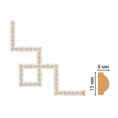 Декоративный угловой элемент Decomaster 130-3-1223 (200*200)