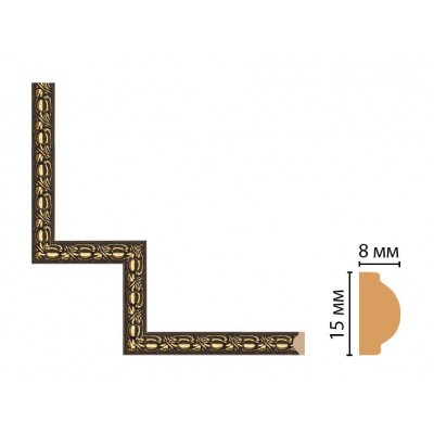 Декоративный угловой элемент Decomaster 130C-1-19D (200*200)