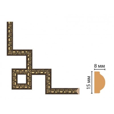 Декоративный угловой элемент Decomaster 130C-3-19D (200*200)