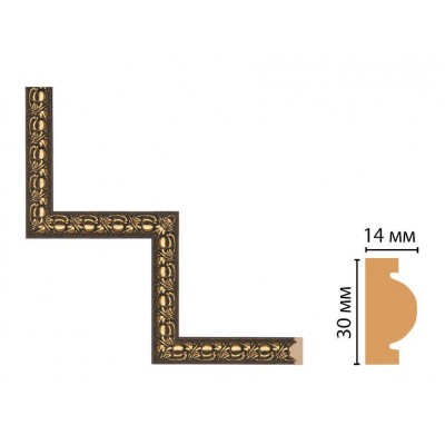 Декоративный угловой элемент Decomaster 157-1-44 (300*300)