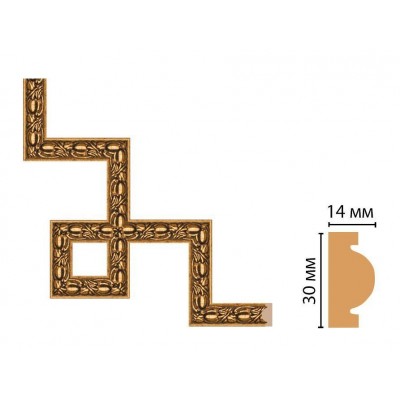 Декоративный угловой элемент Decomaster 157-3-44 (300*300)