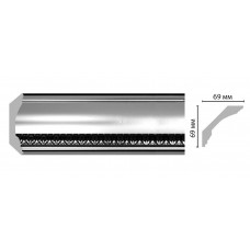 Плинтус потолочный DECOMASTER 100C-63 ШК/14 (69*69*2400 мм)