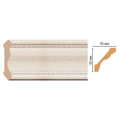 Карниз потолочный Decomaster 177-13 (92*92*2400)