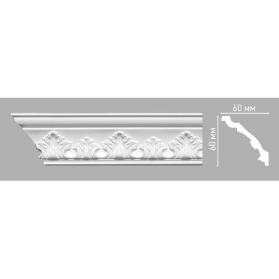 Плинтус потолочный DECOMASTER 95015 (60х60х2400мм)