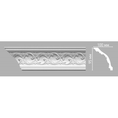 Плинтус потолочный DECOMASTER 95104/30 (115х51х2400мм)