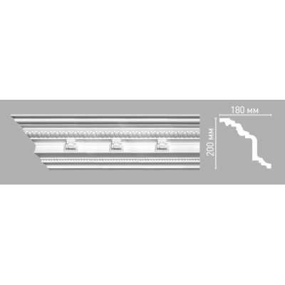 Плинтус потолочный DECOMASTER 95144/7 (200х180х2400мм)