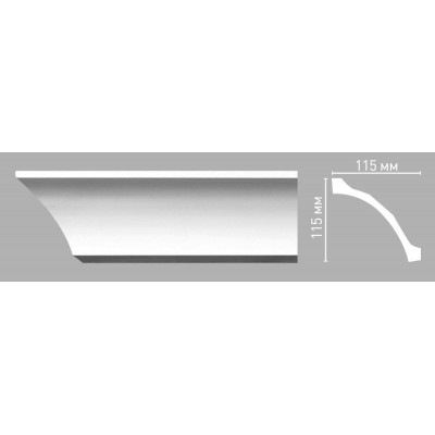 Плинтус потолочный DECOMASTER 96265/26 (115х115х2400мм)