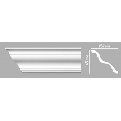 Плинтус потолочный DECOMASTER 96269/18 (145х154х2400мм)