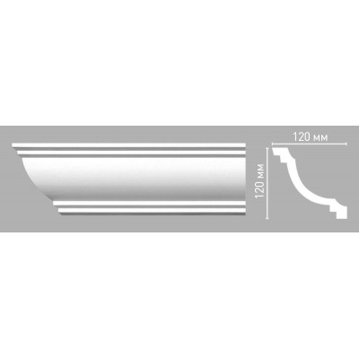 Плинтус потолочный DECOMASTER 96274/24 (120х120х2400мм)