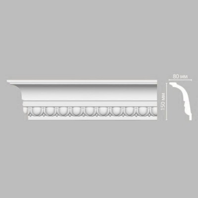Потолочный плинтус с орнаментом DECOMASTER DT 168 (150*80*2400)