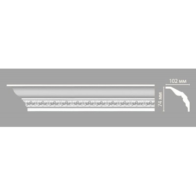 Потолочный плинтус с орнаментом DECOMASTER DT 3 (74*102*2400)