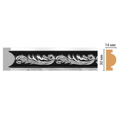 Цветной молдинг Decomaster 157-552 (30*14*2400) ДМ
