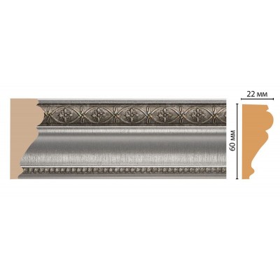 Цветной молдинг Decomaster 161-54 (60*20*2400) ДМ